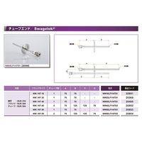 コスモテック NW50+1/4 水冷・ガス導入機用フランジ TUBE/SW X2 NW50LF1/4TS2 1個 63-1938-57（直送品）