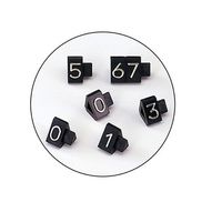 友屋 プライスキューブ 白/黒文字 中 61-752-89-6 1セット 61-7256-66（直送品）