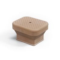 光 フリーサイズゴム脚キャップ(バラ) 長角 ベージュ 30×40~40×52mm用 F43-5402 1個 61-7395-30（直送品）