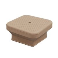 光 フリーサイズゴム脚キャップ(バラ) 角 50~65ミリ用 ベージュ F4-5652 1個 61-7395-28（直送品）