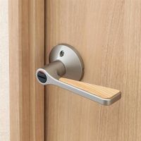 マツ六 リフォーム用レバー錠 ハイブリッドトイレ用 シルバー 8589700 1個（直送品）