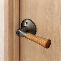 マツ六 リフォーム用レバー錠 木製トイレ用 アンバー 8589600 1個（直送品）