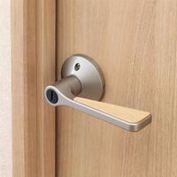 マツ六 リフォーム用レバー錠 ハイブリッド個室用 シルバー 8590300 1個（直送品）