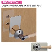 マツ六 長座化粧プレートワイド シルバー 10351300 1セット(4個)（直送品）