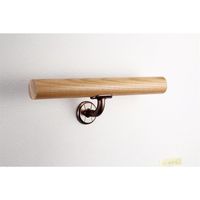 マツ六 システム手すり35 横型カバー付ブラケット ブラウン EL-605 1セット(4個)（直送品）