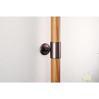 マツ六 システム手すり35 ブラケット縦型通し ブラウン EL-26 1セット(4個)（直送品）