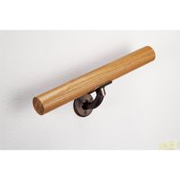 マツ六 システム手すり35 E首振りブラケット横型 ブラウン EL-13 1セット(4個)（直送品）