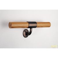 マツ六 システム手すり35 ブラケット横型通し ブラウン EL-25 1セット(4個)（直送品）