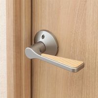 マツ六 リフォーム用レバー錠 ハイブリッド通路用 シルバー 8588500 1個（直送品）