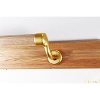 マツ六 システム手すり35 横受エンドブラケット・右用 ゴールド EL-608G 1セット(2個)（直送品）