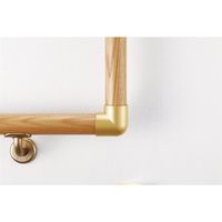 マツ六 システム手すり35 Lコーナー ゴールド EL-19G 1セット(4個)（直送品）