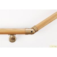 マツ六 システム手すり35 L自在コーナー ゴールド EL-20G 1セット(4個)（直送品）