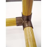 マツ六 システム手すり35 三方 ブラウン EL-46 1セット(4個)（直送品）