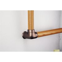 マツ六 システム手すり35 コーナーエンドブラケット ブラウン EL-611 1セット(2個)（直送品）