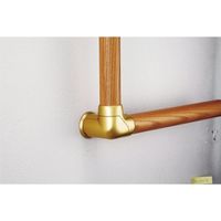 マツ六 システム手すり35 コーナーエンドブラケット ゴールド EL-611G 1セット(2個)（直送品）