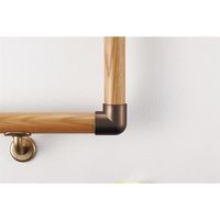 マツ六 システム手すり35 Lコーナー ブラウン EL-19 1セット(4個)（直送品）