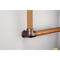 マツ六 システム手すり32 コーナーエンドブラケット ブラウン EL-711 1セット(2個)（直送品）