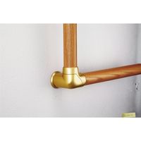 マツ六 システム手すり32 コーナーエンドブラケット ゴールド EL-711G 1セット(2個)（直送品）