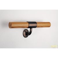 マツ六 システム手すり32 ブラケット横型通し ブラウン EL-83 1セット(4個)（直送品）