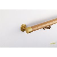 マツ六 システム手すり32 Eエンドブラケット ゴールド EL-85G 1セット(4個)（直送品）