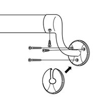 マツ六 システム手すり32 横受エンドブラケット・右用 ブラウン EL-708 1セット(2個)（直送品）