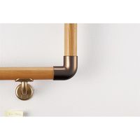 マツ六 システム手すり32 Lコーナー ブラウン EL-76 1セット(4個)（直送品）