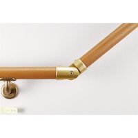 マツ六 システム手すり32 L自在コーナー ゴールド EL-703G 1セット(4個)（直送品）