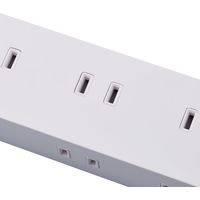 延長コード 電源タップ コンセント 5m 10個口 一括スイッチ 雷ガード マグネット付 白 ECT-1550WH エレコム 1個（直送品）