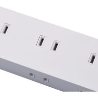 延長コード 電源タップ コンセント 3m 10個口 一括スイッチ 雷ガード マグネット付 白 ECT-1530WH エレコム 5個（直送品）