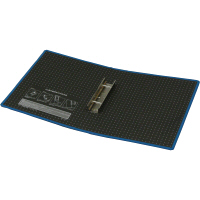 ハピラ　片開きパイプ式ファイル　A4タテ　とじ厚30mm　ブルー