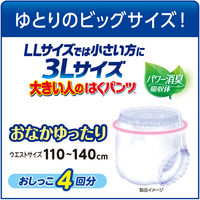 リフレ　大人用紙おむつ　大きい人のはくパンツ　（R）　3L　1パック（14枚入）　リブドゥコーポレーション