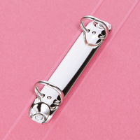 アスクル　紙製リングファイル　A4タテ　丸型2穴　背幅27mm　ローズ　赤 シブイロ SIBUIRO  オリジナル