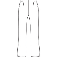 ルコックスポルティフ　ナースパンツ　セミブーツカットパンツ　UQＷ２０１２　ホワイト　Ｌ　白衣