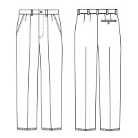 ナガイレーベン 男子スラックス （メンズパンツ） 医療白衣 ホワイト S KES-5163