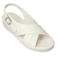 馬里奈 ナースサンダルホワイトL NO.705 1足　サンダル