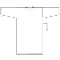 ナガイレーベン 患者衣 ゆかた型 ブルー LL SG-1440 1枚