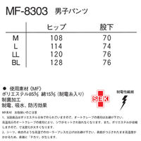 ナガイレーベン 男子ズボン RブルーLL MF-8303 1枚　スクラブ　メンズ　医療用