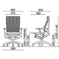 【設置込】イトーキ　スピーナ　オフィスチェア　肘付　スモークグレー　KE-757GP-T1T1SG　1脚（直送品）