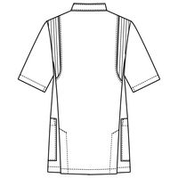 フォーク　男子医務衣（ケーシージャケット）　1010CR-7　ネイビー　4L　　白衣（直送品）