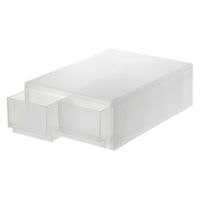 無印良品 ポリプロピレン 小物収納ケース 中 引出２個 約幅26×奥行37×高さ12cm 1セット（12個：6個入×2箱） 良品計画