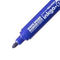 コクヨ　ホワイトボードマーカー　中字　青　丸芯　インクガイイ　PM-BN102B　1セット（10本）