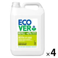 エコベール 食器用洗剤 レモンの香り 5L 1箱（4個入）大容量 業務用 ECOVER アメリカンディールスコーポレーション