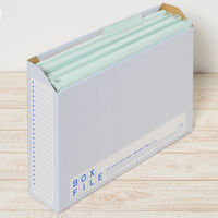 プラス 個別フォルダーA3ベーシックカラー ブルー 87425 1セット(1枚×10)（直送品）