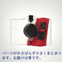 ソニック　リール式吊下げ名札　ハードタイプ　青　NF-948-B　1袋（10組入）　（直送品）