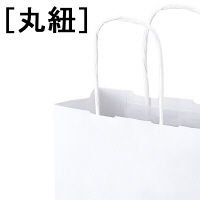 丸紐 クラフト紙手提袋ベーシック 320×400×115 白 1セット（900枚：300枚×3箱）  オリジナル