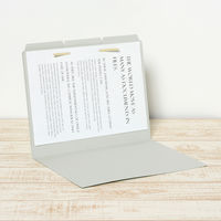 プラス カットフォルダーA4ーE3山タイプ グレー 87209 1袋(3枚入)