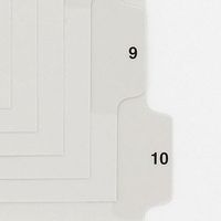 マルマン　ラミネートタブインデックス2穴　10山（数字1～10）　A4　LT4210S　（直送品）