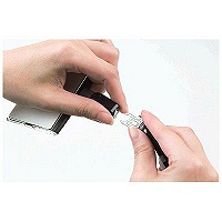 ソニック　IDハードケース＆ストラップ　ヨコ型ブラウン　AL-842-BR　1袋（5組入）　（直送品）