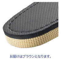 ウォッシャブルメッシュスリッパ L ブラウン 1箱（20足入）