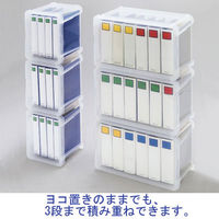 【書類保存箱】アイリスオーヤマ ファイルコンテナ 幅37.8×奥行27×高さ27.8cm 17L ラックコンテナ クリア FRC-17 1箱(6個入)